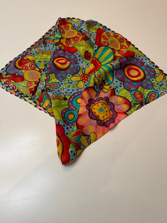 In The Beginning Accessories - Floral Silk Scarf (66”x 20”)